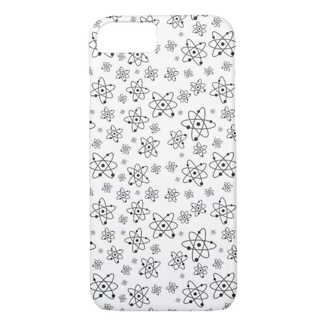Coques Case-Mate iPhone Atoms Rétro Motif d'âge atomique (Dos)