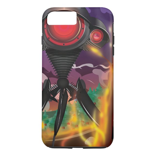 Coques Case-Mate iPhone Attaque de trépied alien de science-fiction ! (Dos)