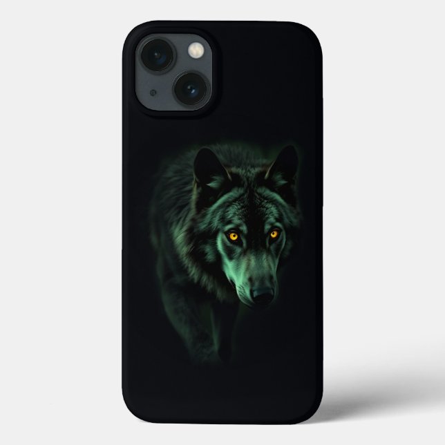 Coques Case-Mate iPhone "Attaquer le regard du loup de nuit" (Verso)