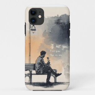Case-Mate iPhone Case Attente avec un Rose - Amour non parlé