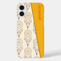 Attrape-rêves Motif Plume Bohème Nom Personnalisé