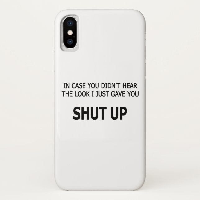 Coques Case-Mate iPhone Au cas où vous n'auriez pas entendu (Dos)
