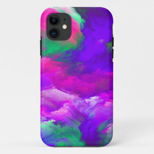 Case-Mate iPhone Case Au-Dessus Des Nuages Bleu Rose Violet Art Abstrait