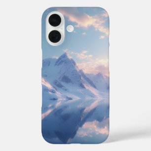 Coque Pour iPhone 16 Aube rose alpine miroir