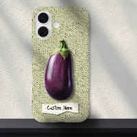 Aubergine violette réaliste sur tapis Nom personna