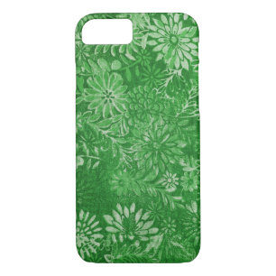 Coque iPhone 8/7 audacieux design de marguerite verte