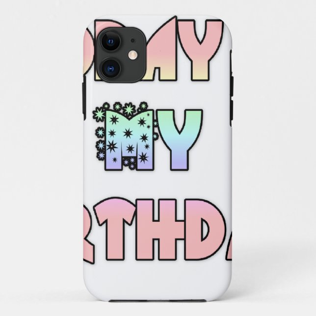 Coques Case-Mate iPhone Aujourd'hui est mon art d'anniversaire (Dos)