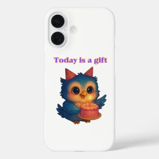 Coque Pour iPhone 16 Aujourd'hui est un cadeau - Rappel de gratitude