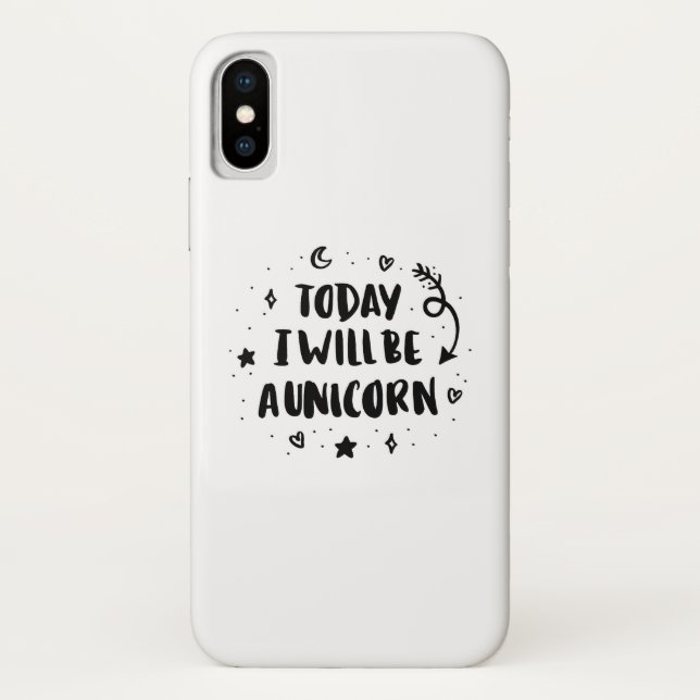 Coques Case-Mate iPhone Aujourd'hui je serai une licorne (Dos)