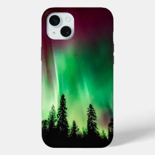 Coque iPhone 15 Mini aurora boréale