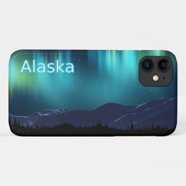 Coques Case-Mate iPhone Aurora Borealis - Alaska (Dos (Horizontal))