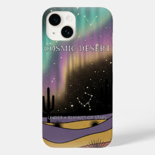 Coque Case-Mate iPhone Aurore du désert cosmique • Ciel nocturne western