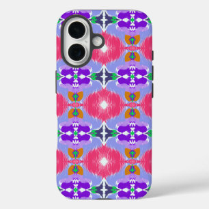 Coque Pour iPhone 16 Aurore Vive Kaléidoscope Fleur Électrique