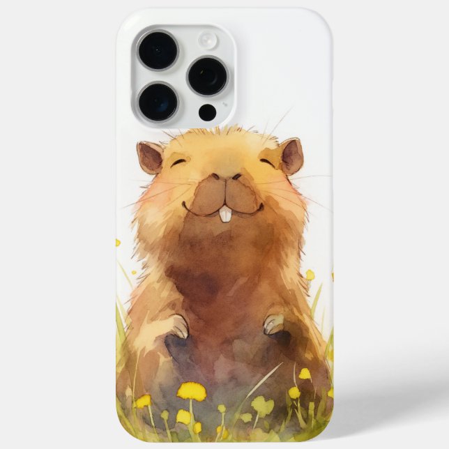 Coques Case-Mate iPhone Aussi heureux qu'un capybara peut l'être (Verso)