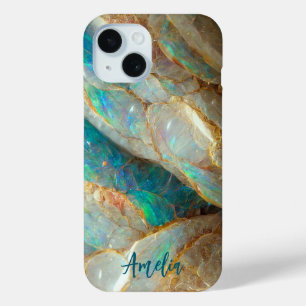 Coque Case-Mate iPhone Australian Opal Stone Texture Luxe Personnalisé