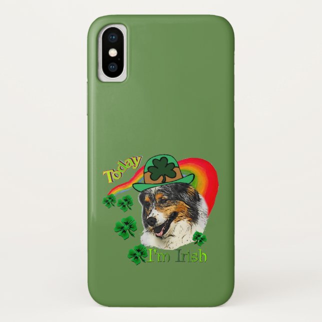 Coques Case-Mate iPhone Australian Shepherd St patrick (Dos)