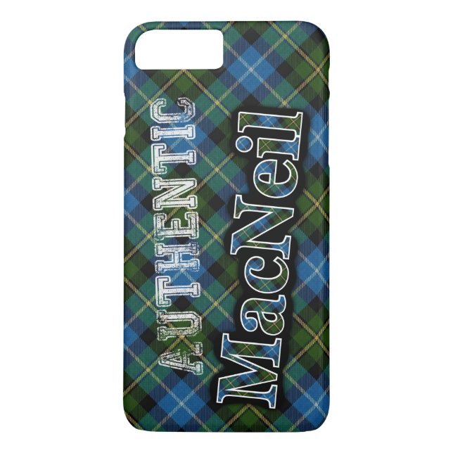 Coques Case-Mate iPhone Authentic Clan MacNeil Scottish Tartan Design (Dos)