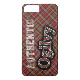 Coque iPhone 8 Plus/7 Plus Authentique Clan Ogilvy Scottish Tartan Design Coq