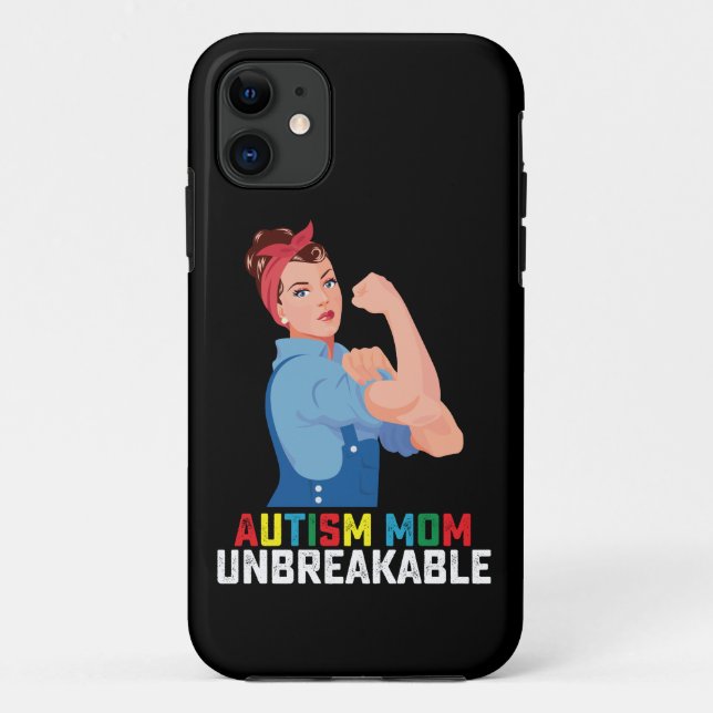 Coques Case-Mate iPhone Autisme Maman Fier Indestructible Famille Autiste (Dos)