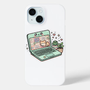 Coque Case-Mate iPhone Autocollant de PC Kawaii Mignon et Détente