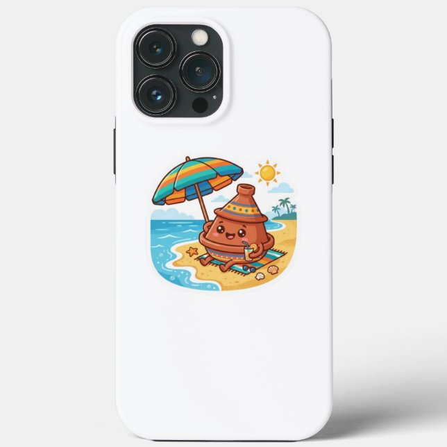 Coques Case-Mate iPhone Autocollant de vacances à la plage de Tajine maroc (Verso)