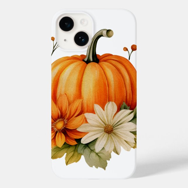 Coques Case-Mate iPhone Automne Chute Feuille Citrouille Récolte d'épices  (Verso)
