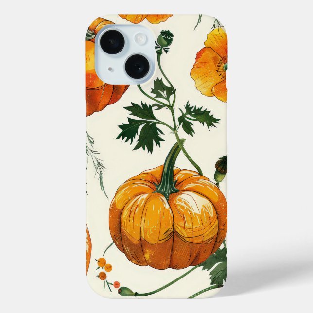 Coques Case-Mate iPhone Automne Chute Feuille Citrouille saison épicée aut (Verso)