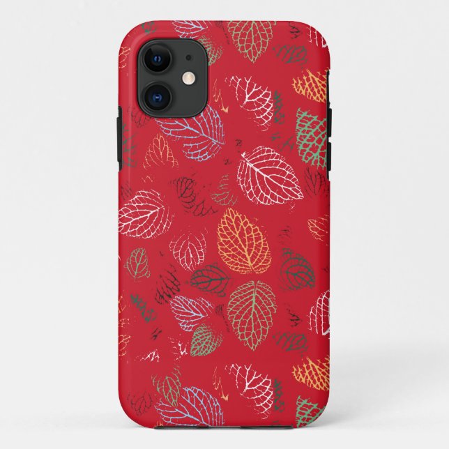 Coques Case-Mate iPhone Automne, Motif Feuille (Dos)