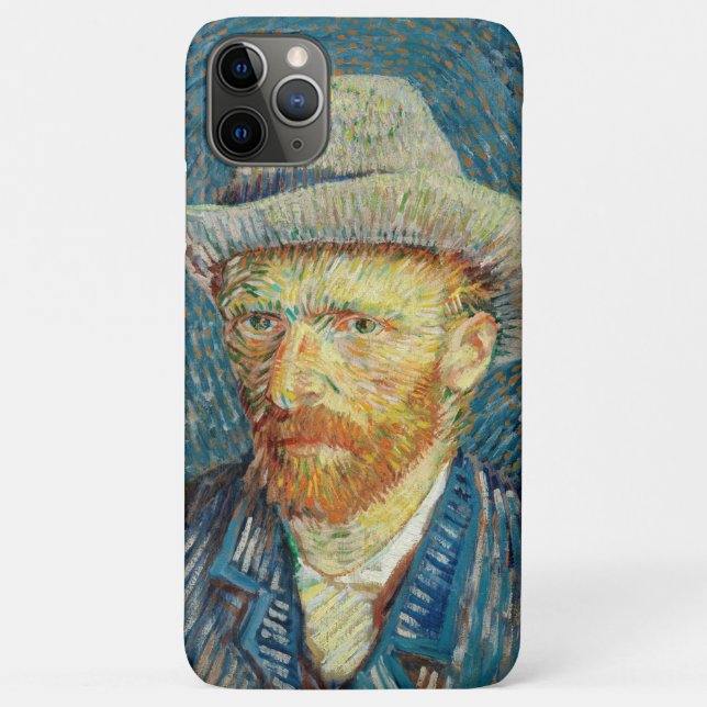 Coques Case-Mate iPhone Autoportrait de Vincent Van Gogh avec chapeau de f (Dos)
