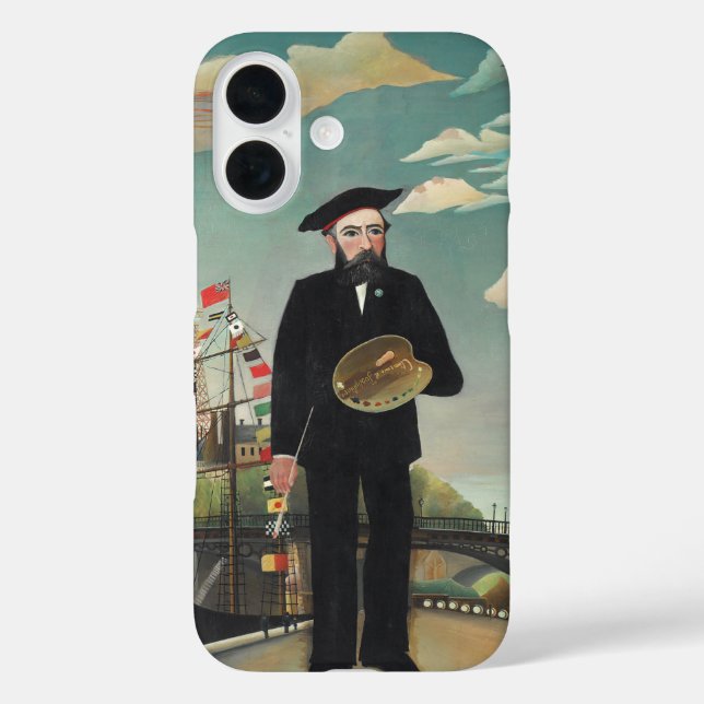Coques Case-Mate iPhone Autoportrait Paysage 1890, Henri Rousseau (Verso)