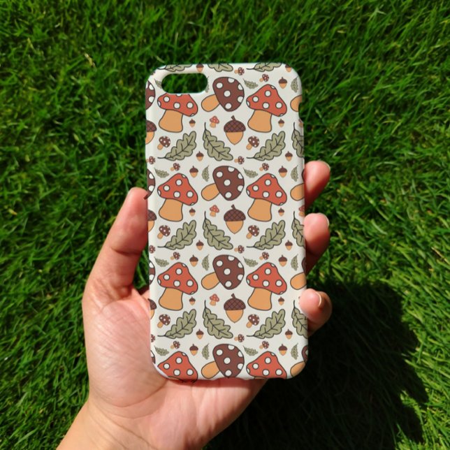 Coques Case-Mate iPhone Autumn Mushroom & Acorn Phone Case (Créateur téléchargé)