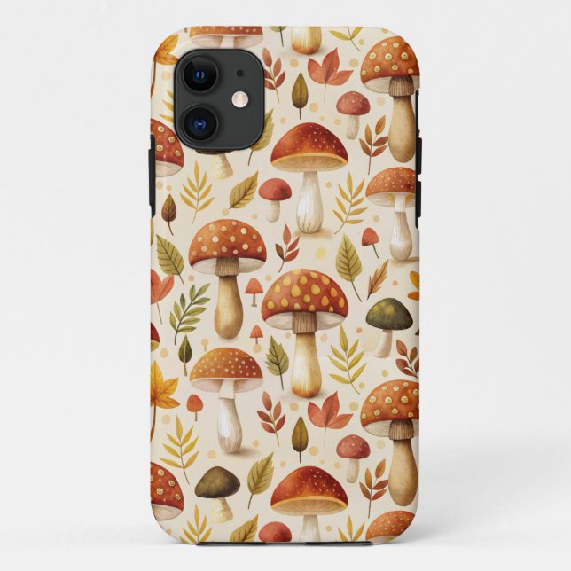 Coques Case-Mate iPhone Autumn Mushrooms (Dos)