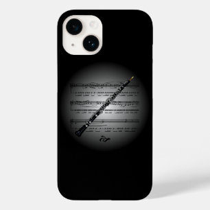 Coque Case-Mate iPhone Avant Garde ~ Oboe sur Globe avec Sheet Music