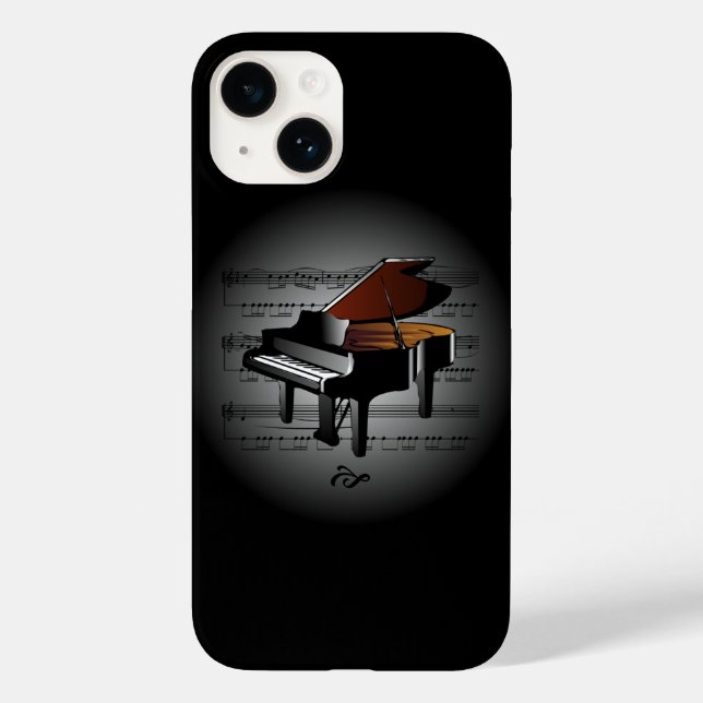 Coques Case-Mate iPhone Avant Garde ~ Piano sur Globe avec Partition ~  (Verso)
