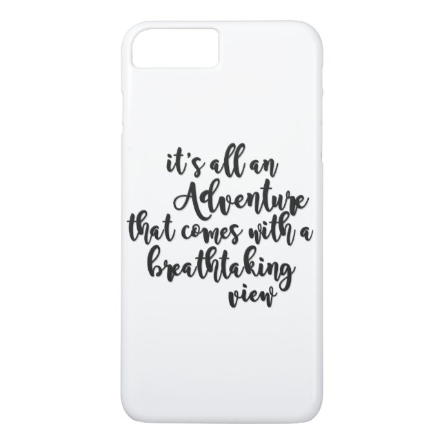 Coques Case-Mate iPhone aventure avec une vue à couper le souffle noir bla (Dos)