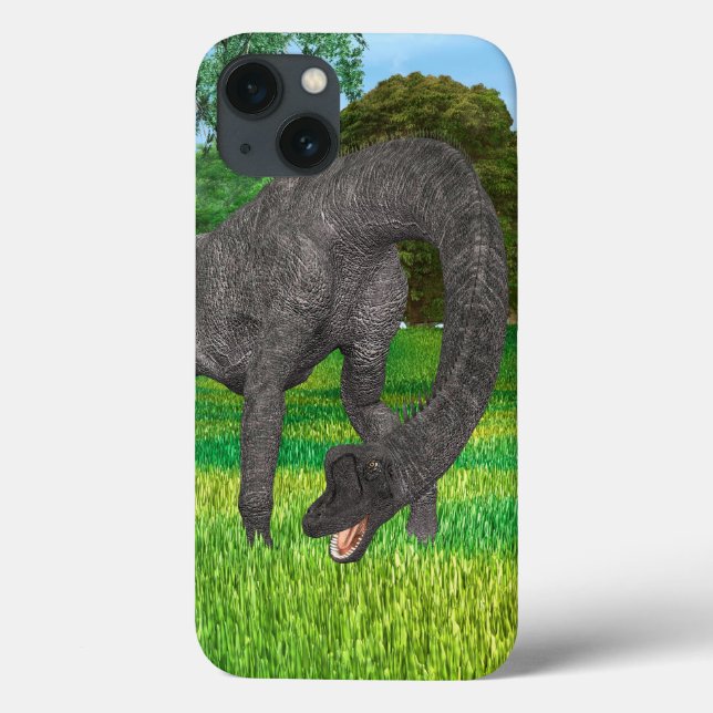 Coques Case-Mate iPhone Aventure de dinosaure à long cou dans la jungle (Verso)