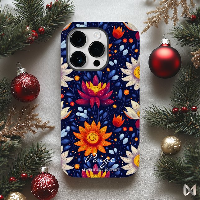 Coques Case-Mate iPhone Aventure florale vibrante de bien-être aux teintes (Créateur téléchargé)