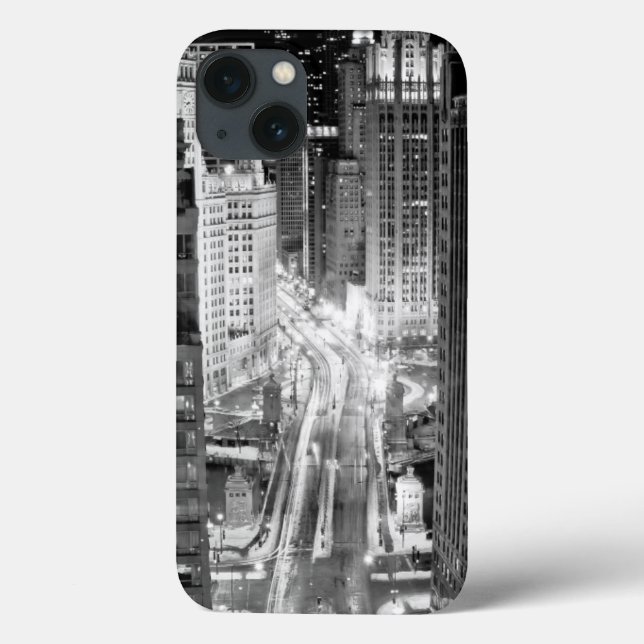 Coques Case-Mate iPhone Avenue du nord du Michigan Chicago après l'hiver (Verso)