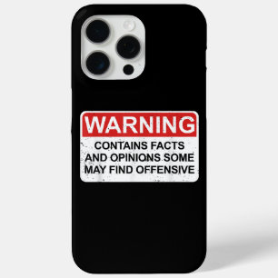 Coque Case-Mate iPhone Avertissement Contient Des Faits Et Des Opinions Q