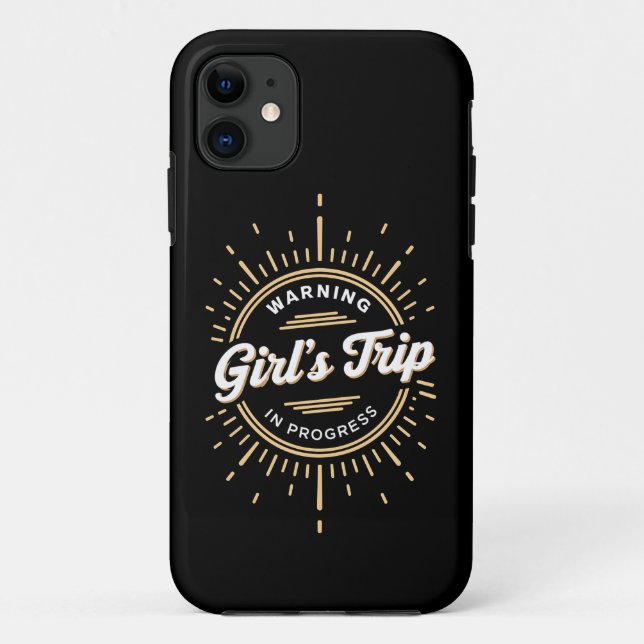 Coques Case-Mate iPhone Avertissement Voyage de Filles en Cours Vacances d (Dos)