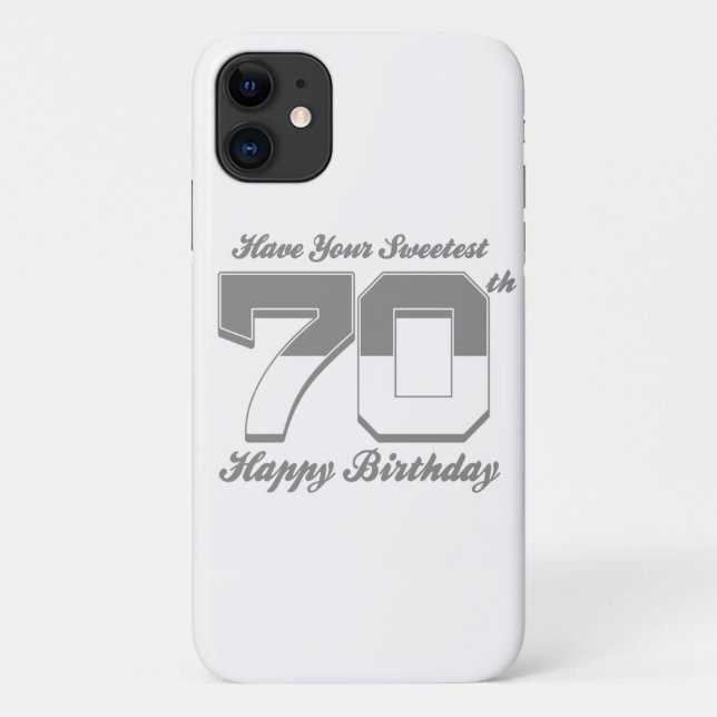 Coques Case-Mate iPhone Avez-vous le plus doux heureux 70e anniversaire (Dos)