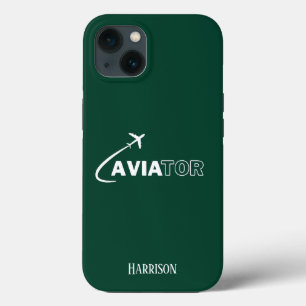 Case-Mate iPhone Case Aviateur & Avion,Minimaliste,Initiales Monogramme