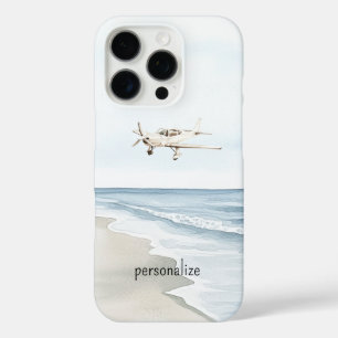 Coque iPhone 16 Pro Avion bleu blanc