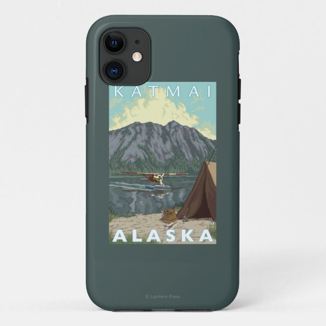 Coques Case-Mate iPhone Avion de Bush et pêche - Katmai, Alaska (Dos)