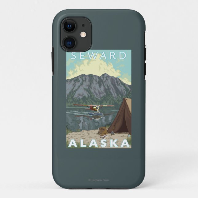 Coques Case-Mate iPhone Avion de Bush et pêche - Seward, Alaska (Dos)