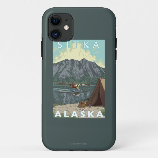 Coques Case-Mate iPhone Avion de Bush et pêche - Sitka, Alaska (Dos)