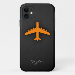 Coque iPhone 11 Avion orange