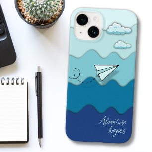 Coque Case-Mate iPhone Avion papier   L'aventure commence