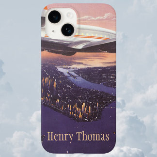 Coques Pour iPhone Avion vintage au-dessus de Hudson River, New York