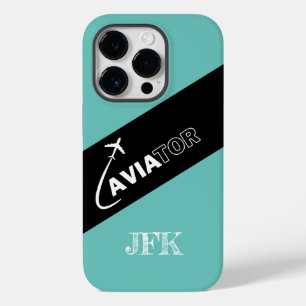 Coque Case-Mate iPhone Avion volant Aviateur Green Black Aviation